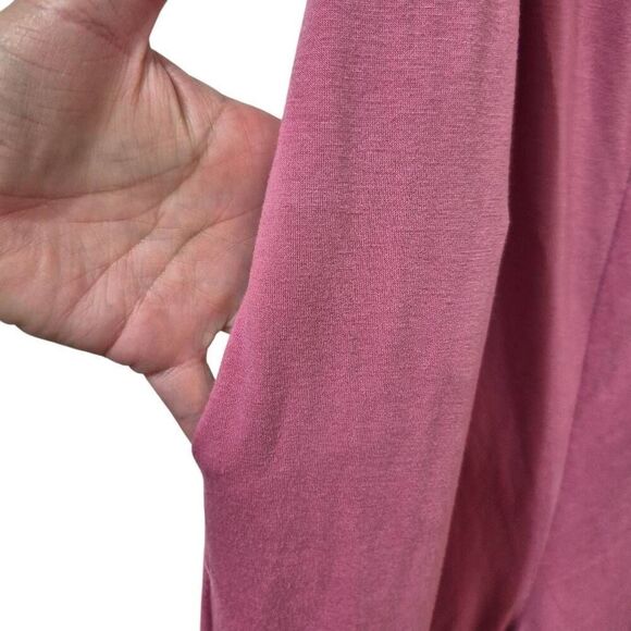 Amazon Women's Dusty Pink Poly/Spandex Jersey Knit Adj Straps Overalls Jumpsuit - Picture 9 of 13